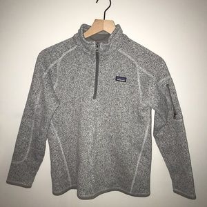 Patagonia girls size 14 better sweater quarter zip